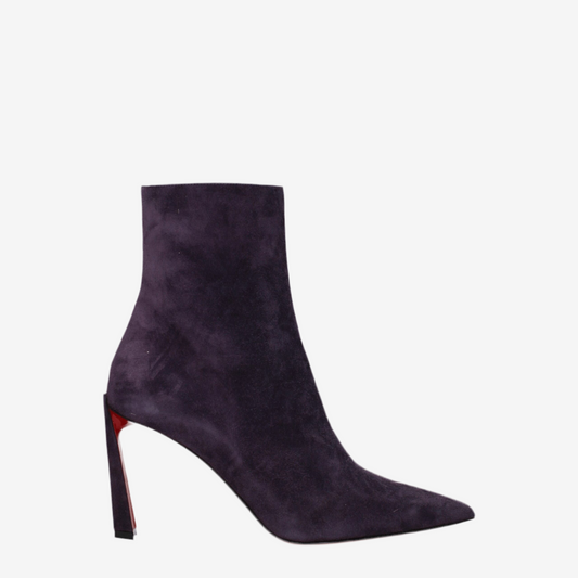 Christian Louboutin – Purple Suede Ankle Boots