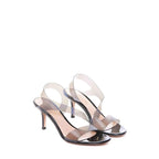 Gianvito Rossi - Black Rubber Stiletto Heel Sandals