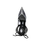 The Attico Black Pvc Platform Pumps