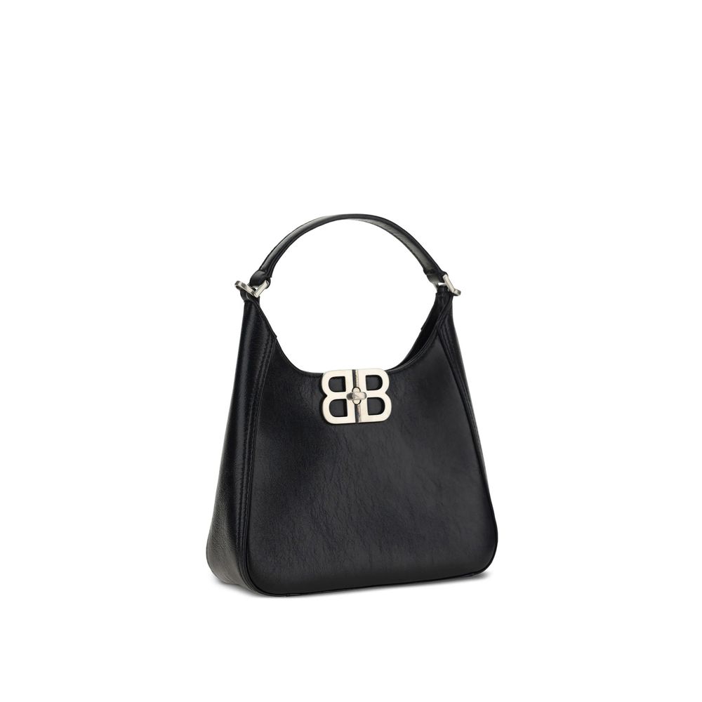 Balenciaga-  Black Lamb Leather Shoulder Bag