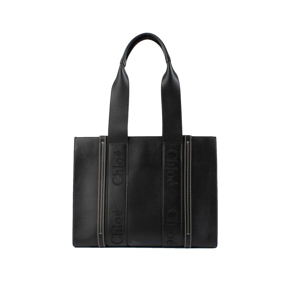 Chloé - Black Leather Tote Bag