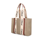 Chloé - Beige Linen Tote Bag