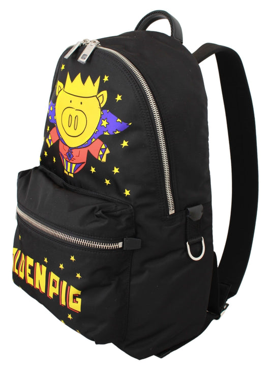 Dolce & Gabbana – Black Golden Pig of the Year Backpack