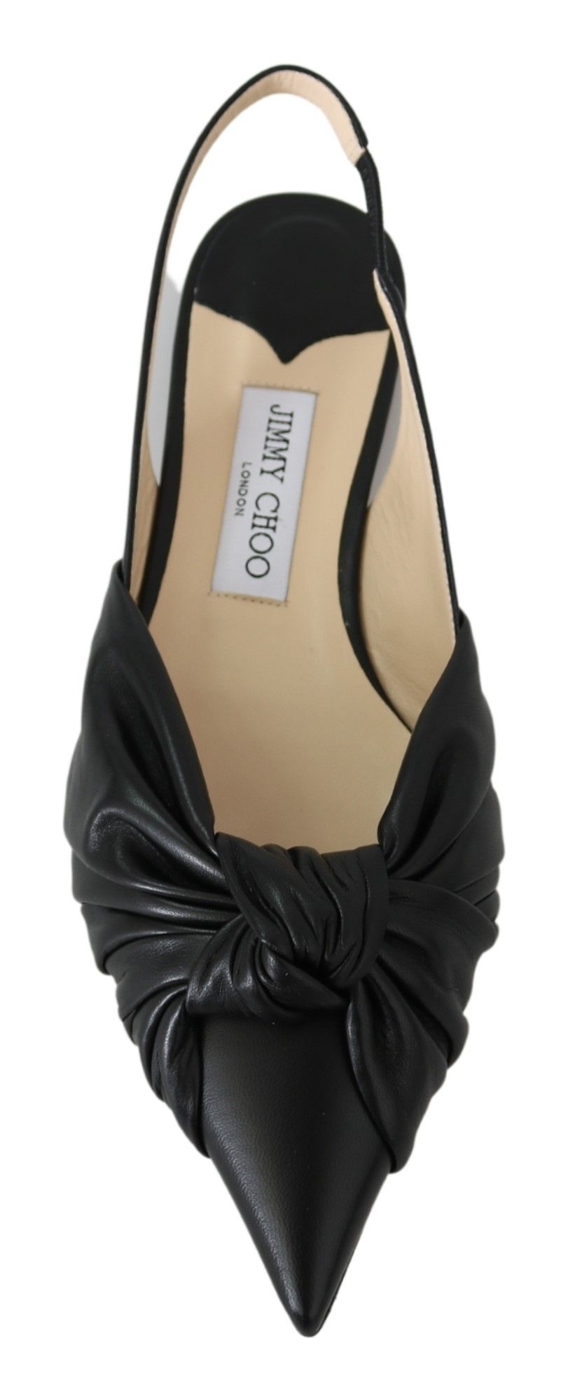 Jimmy Choo – Annabell Black Nappa Leather Flats
