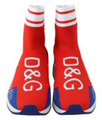 Dolce & Gabbana – Blue & Red Sorrento Logo Sneakers