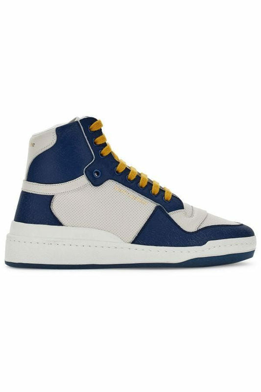 Saint Laurent – Mid-Top Leather Sneakers