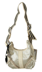 WAYFARER- White Shoulder Crossbody Sling Fabric Purse