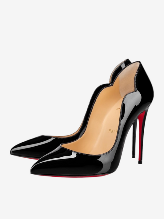 Christian Louboutin – Hot Chick Black Patent Leather Pumps