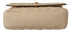 Versace – Beige Nappa Leather Shoulder Bag