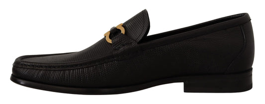 Salvatore Ferragamo – Black Calf Leather Loafers