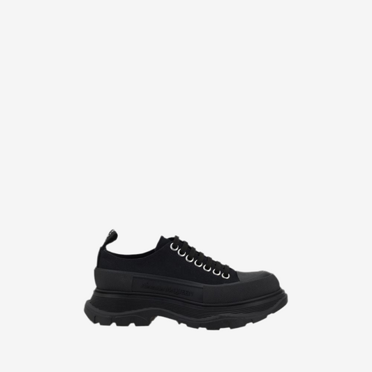 Alexander McQueen – Black Cotton Tread Slick Sneakers