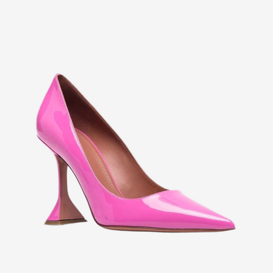 Amina Muaddi – Ami Patent Leather Pumps