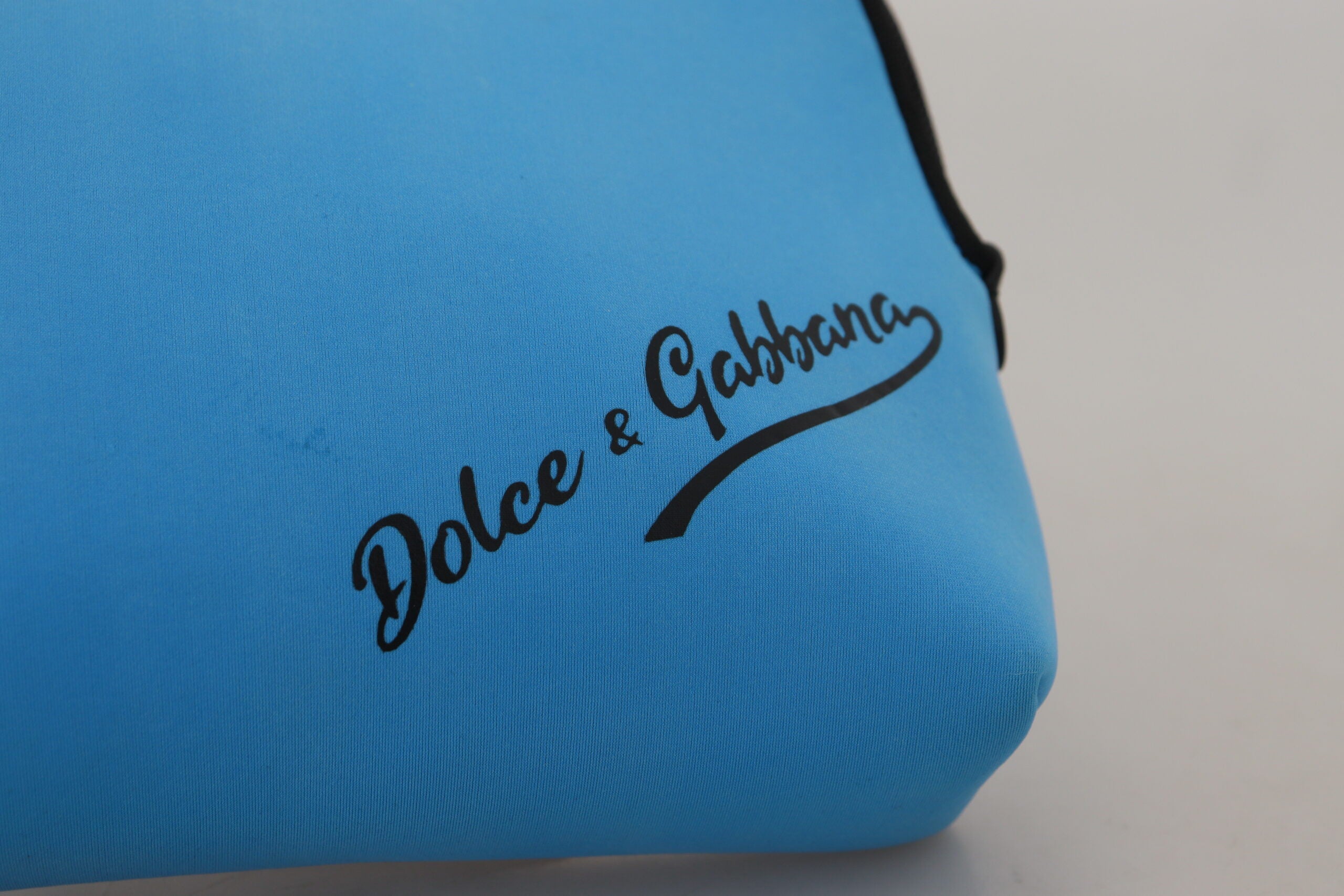 Dolce & Gabbana - Elegant Blue Polyamide Pouch Bag