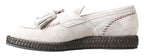 Dolce & Gabbana - Ivory Suede Leather Men Espadrille