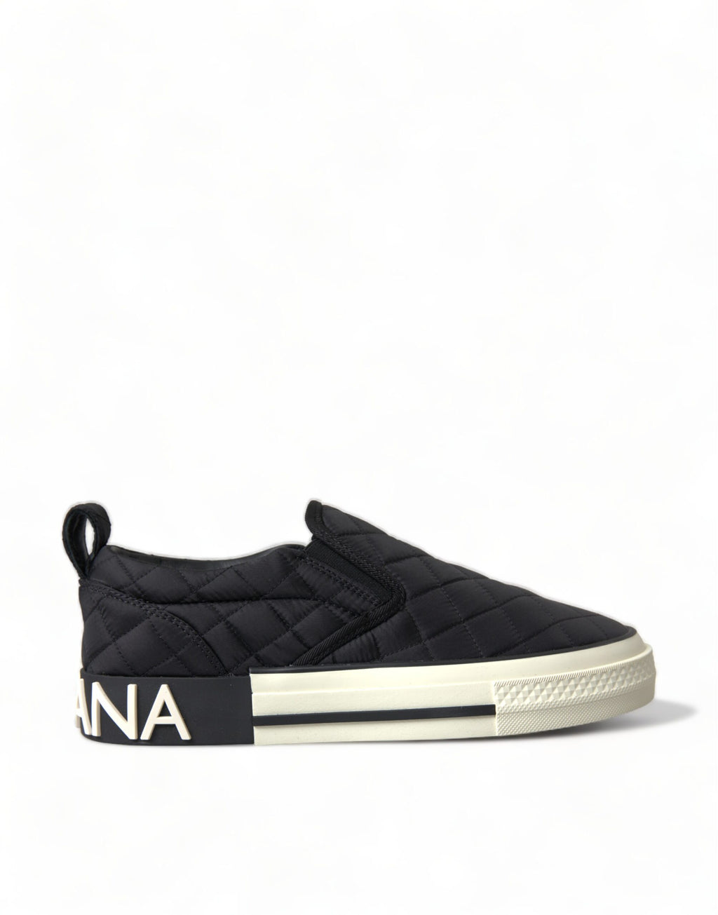 Dolce & Gabbana – Black Quilted Canvas Sneakers