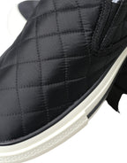 Dolce & Gabbana – Black Quilted Canvas Sneakers