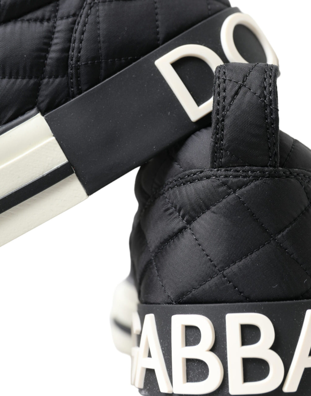 Dolce & Gabbana – Black Quilted Canvas Sneakers