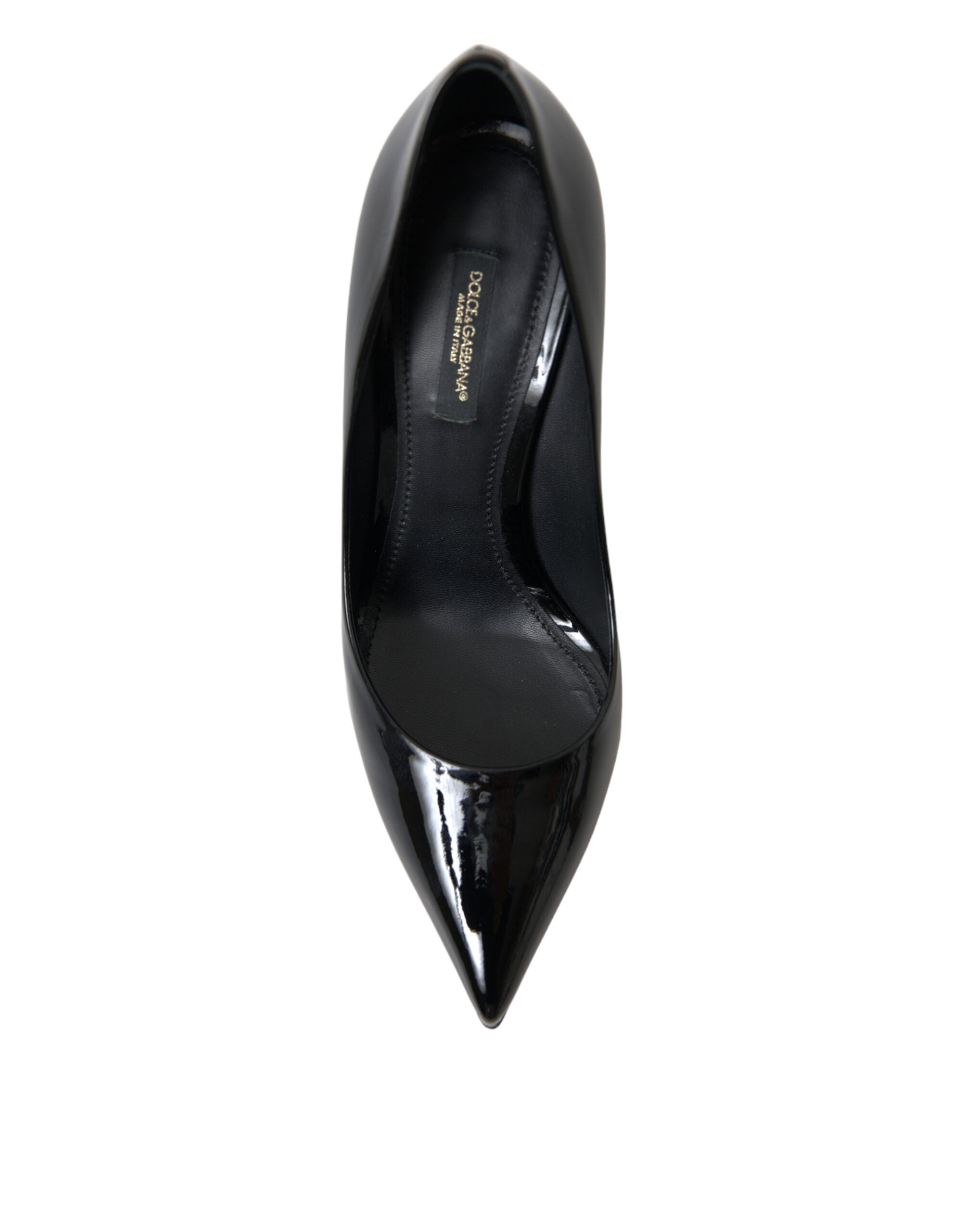 Dolce & Gabbana - Elegant Black Patent Stiletto Heels