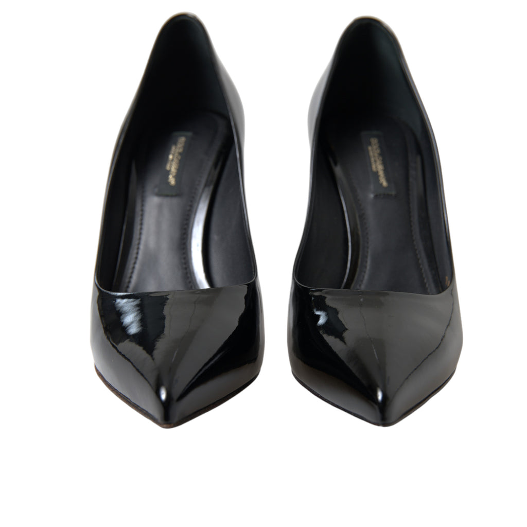 Dolce & Gabbana - Elegant Black Patent Stiletto Heels