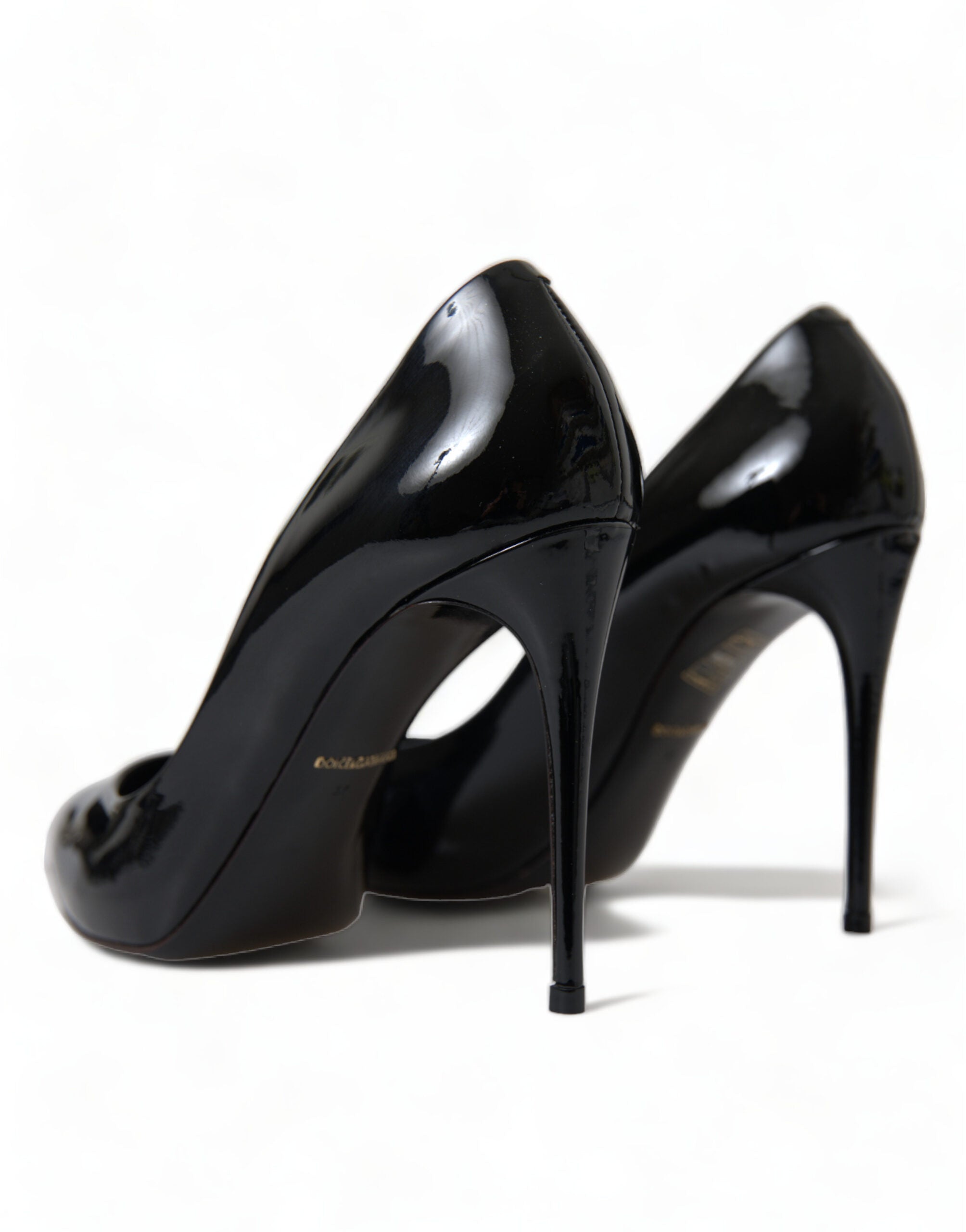Dolce & Gabbana - Elegant Black Patent Stiletto Heels