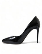 Dolce & Gabbana - Elegant Black Patent Stiletto Heels