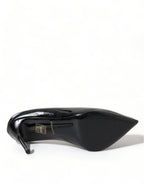 Dolce & Gabbana - Elegant Black Patent Stiletto Heels