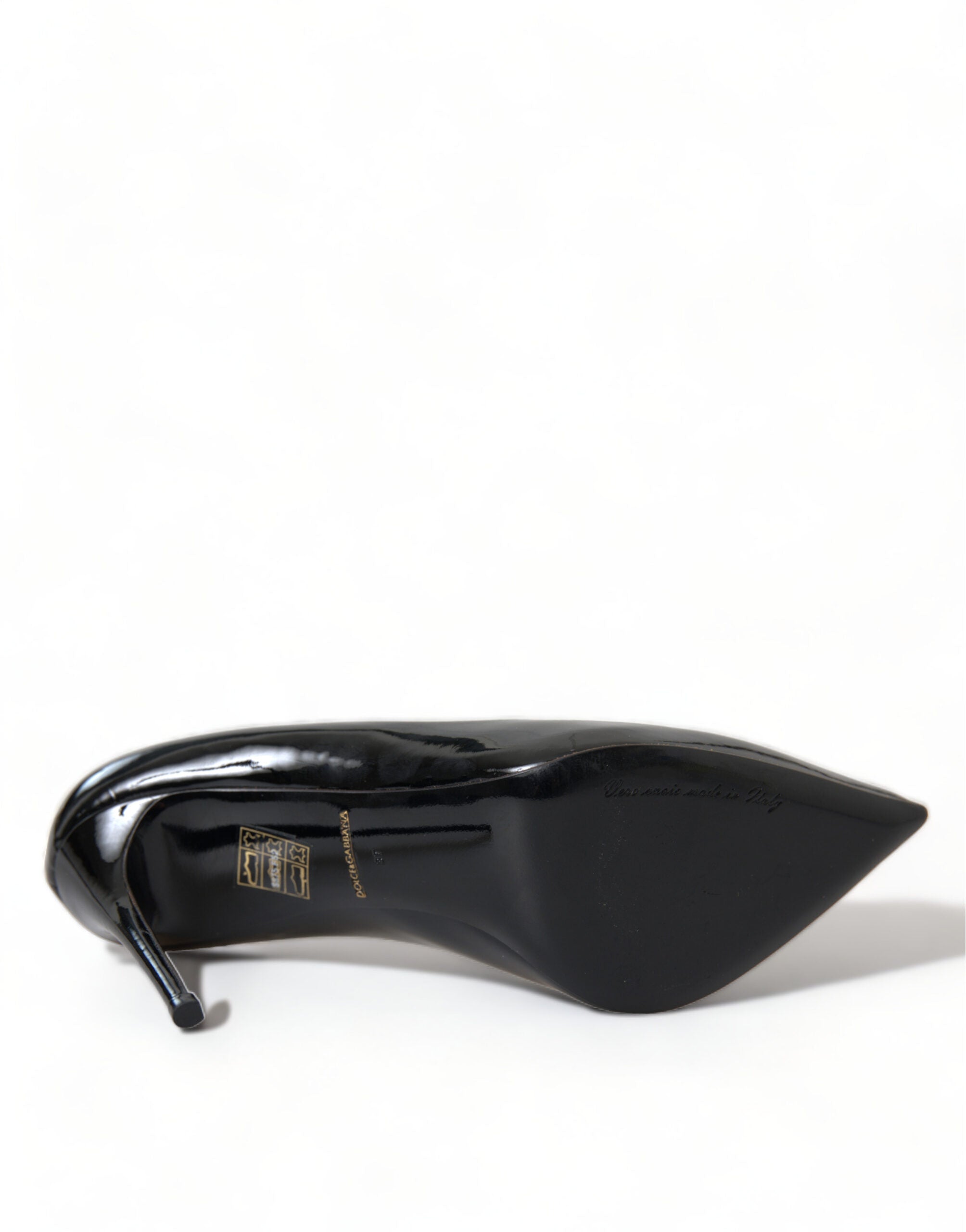 Dolce & Gabbana - Elegant Black Patent Stiletto Heels