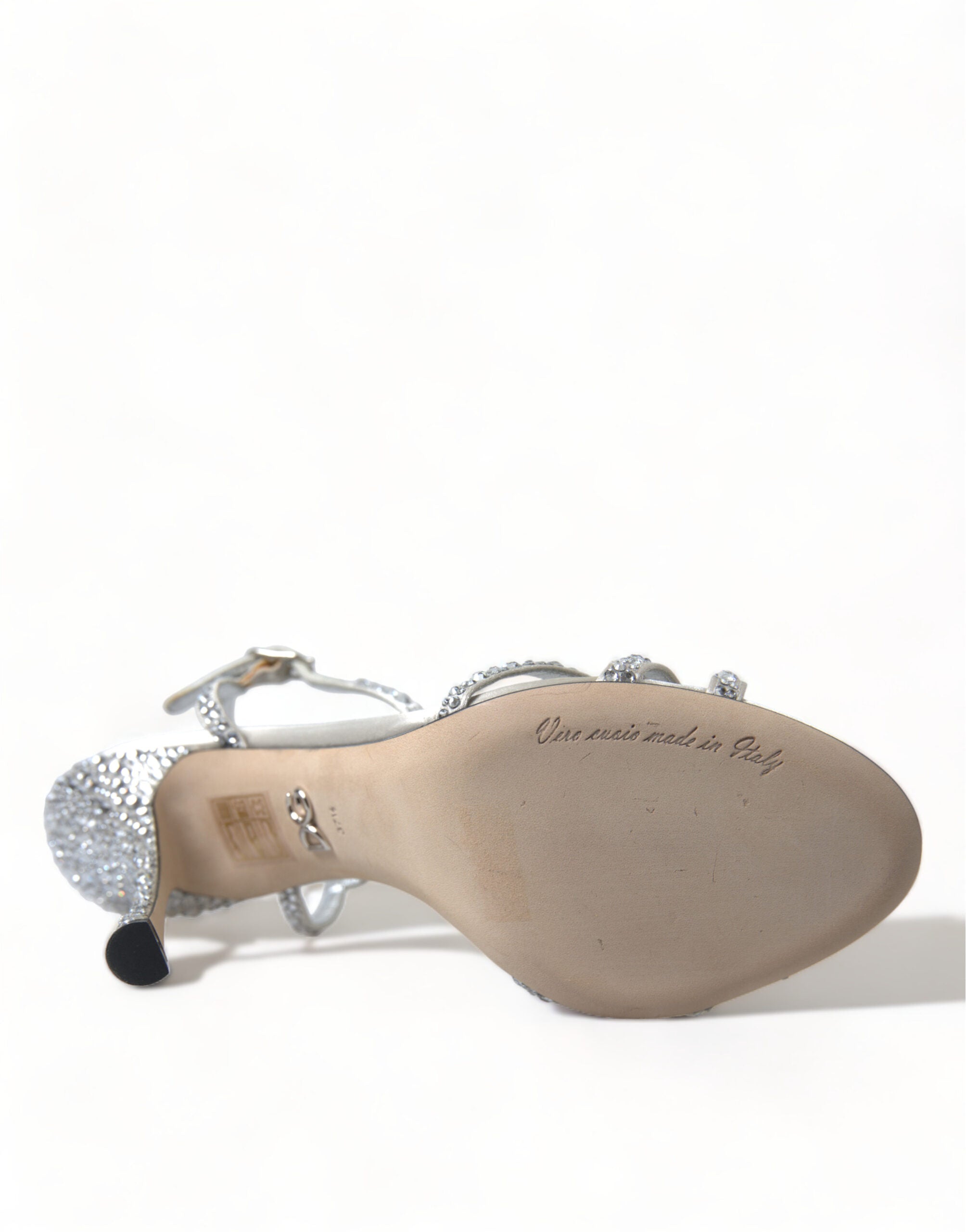 Dolce & Gabbana – Silver Crystal Embellished Heels