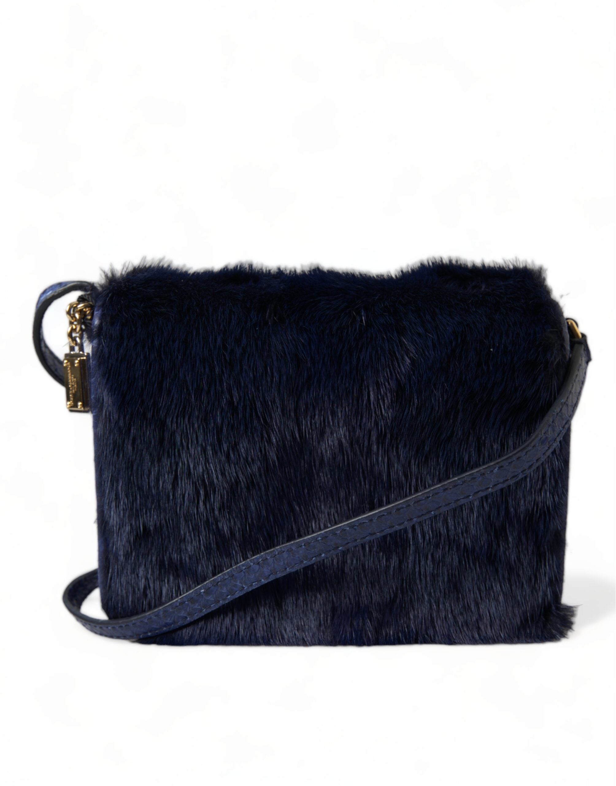 Dolce & Gabbana – Blue Mink Fur Shoulder Bag