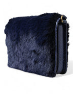 Dolce & Gabbana – Blue Mink Fur Shoulder Bag