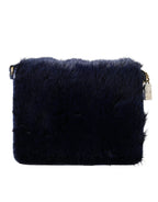 Dolce & Gabbana – Blue Mink Fur Shoulder Bag