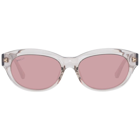 Bally – Oval Brown Full-Rim Sunglasses