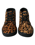 Dolce & Gabbana - Brown Leopard Sneakers