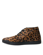 Dolce & Gabbana - Brown Leopard Sneakers
