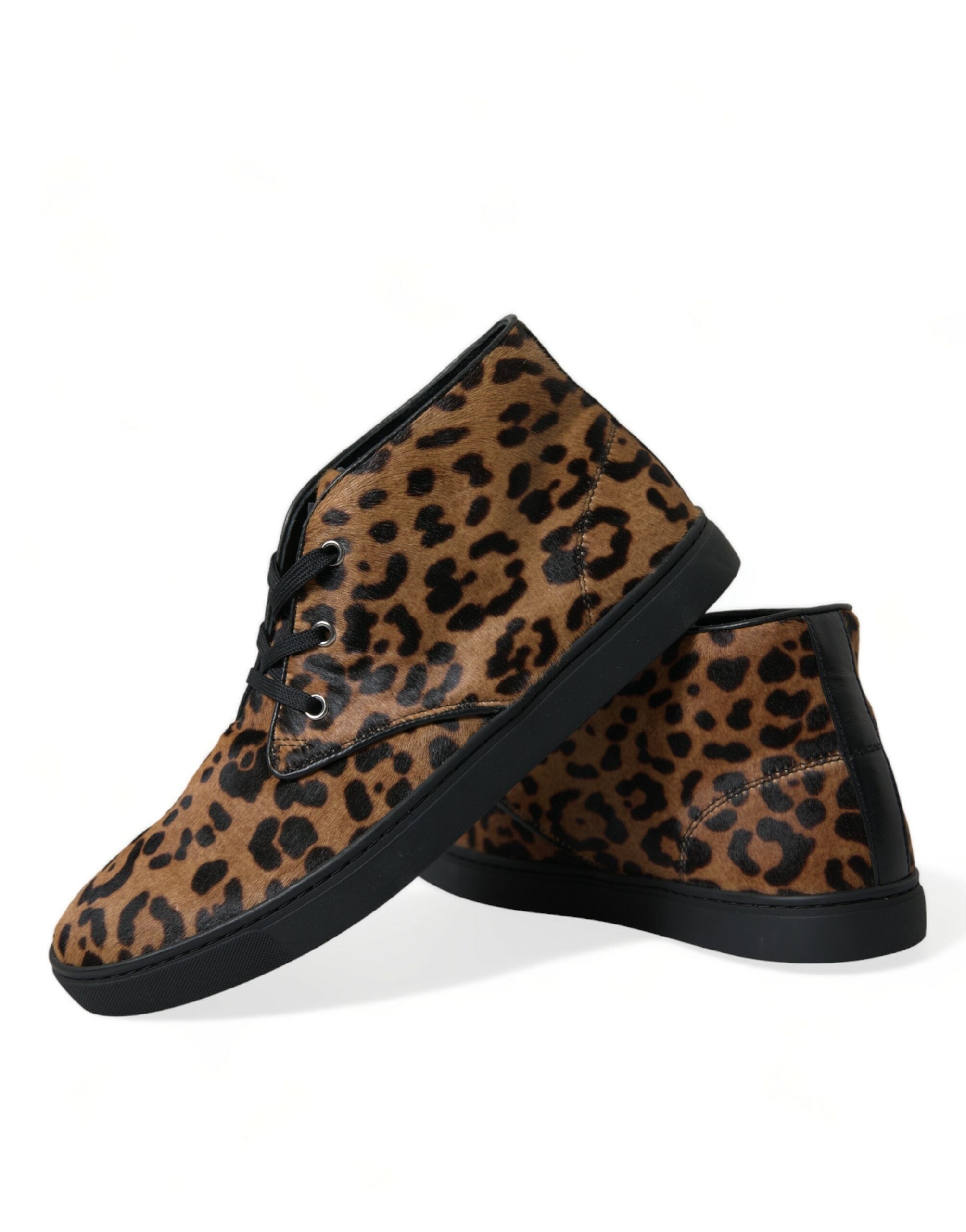 Dolce & Gabbana - Brown Leopard Sneakers