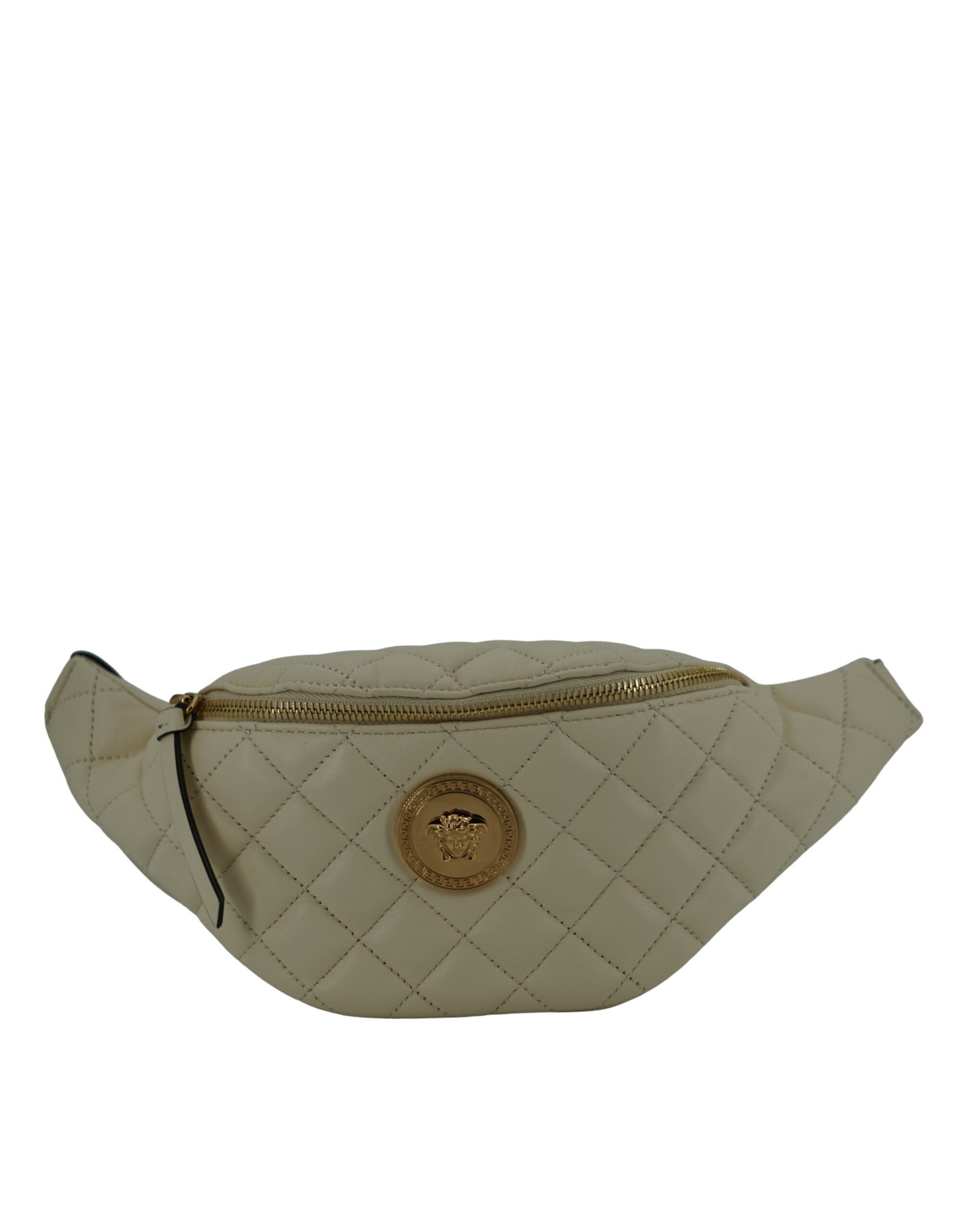Versace – Lamb Leather Belt Bag in White