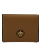 Versace – Brown Medusa Compact Wallet