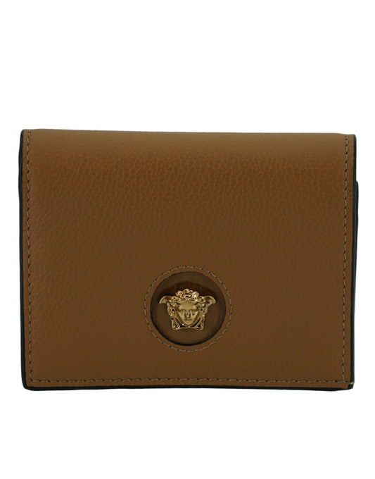Versace – Brown Medusa Compact Wallet