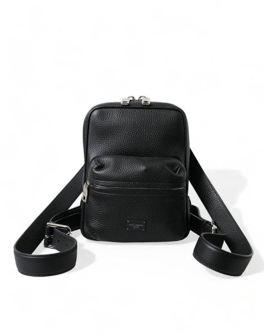 Dolce & Gabbana – Black Palermo Leather Backpack