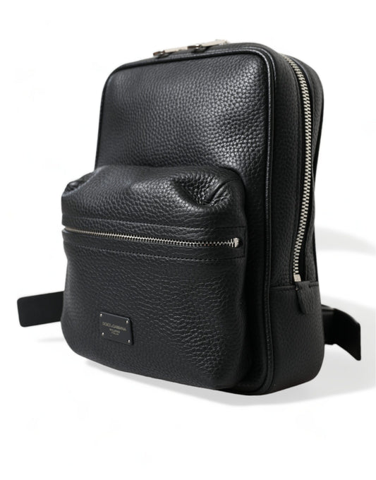 Dolce & Gabbana – Black Palermo Leather Backpack