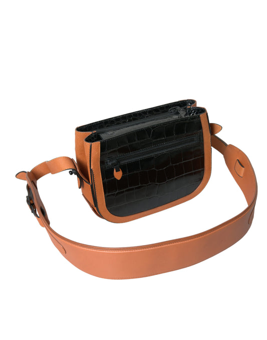 Balenciaga – Crocodile Camera Bag Black & Brown