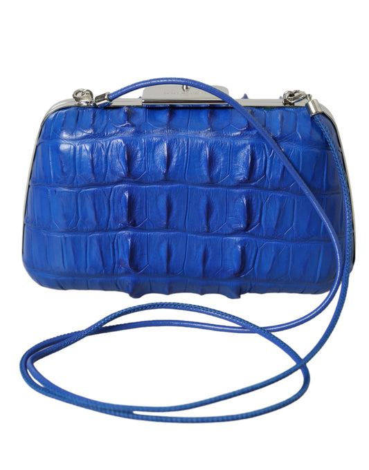 Balenciaga – Electric Blue Crocodile Clutch Bag