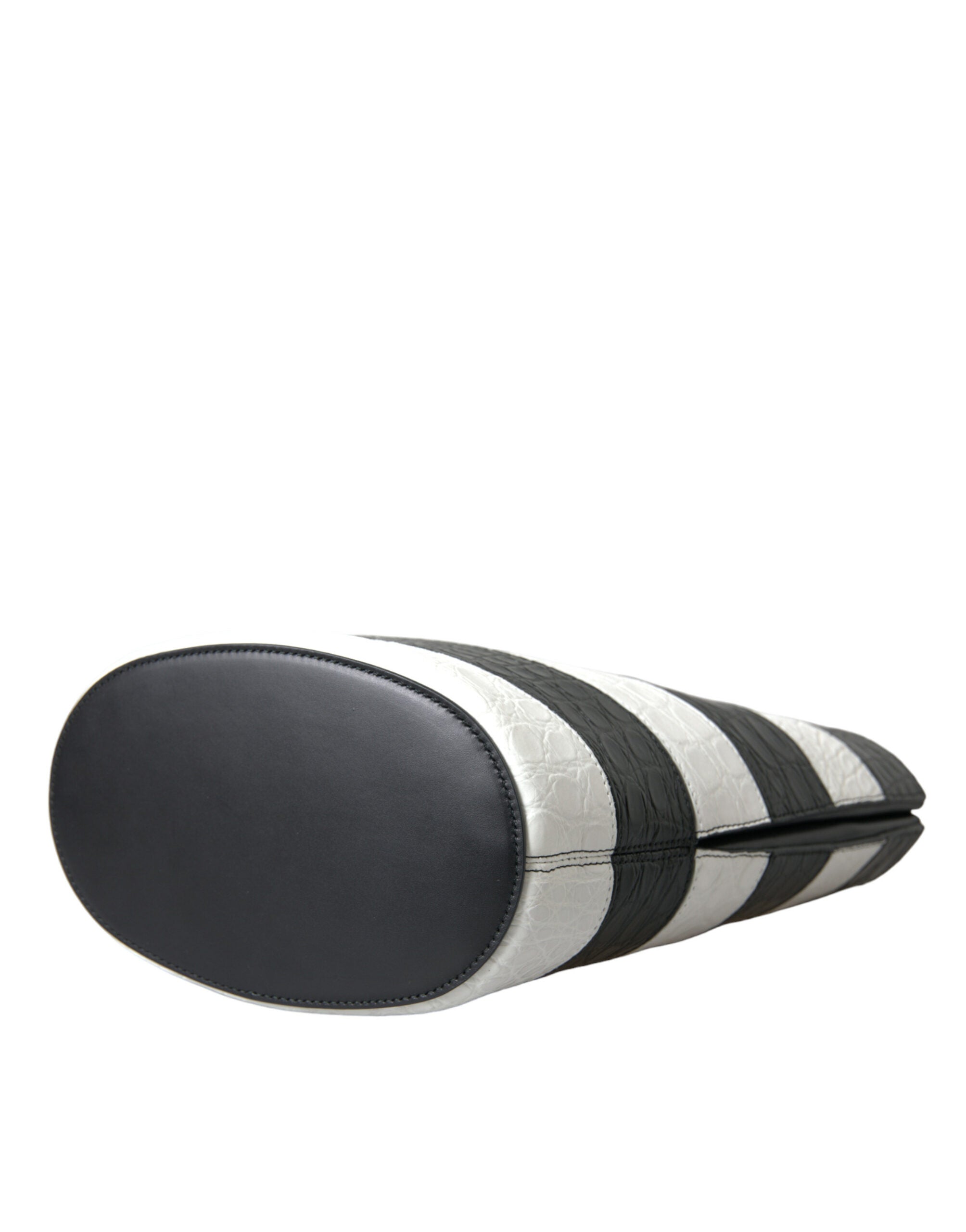 Balenciaga – Crocodile Maxi Bucket Bag Black & White