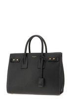 Saint Laurent – Black Sac De Jour Leather Handbag