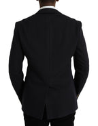 Dolce & Gabbana - Dark Blue Crown Bee Double Breasted Blazer