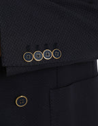 Dolce & Gabbana - Dark Blue Crown Bee Double Breasted Blazer