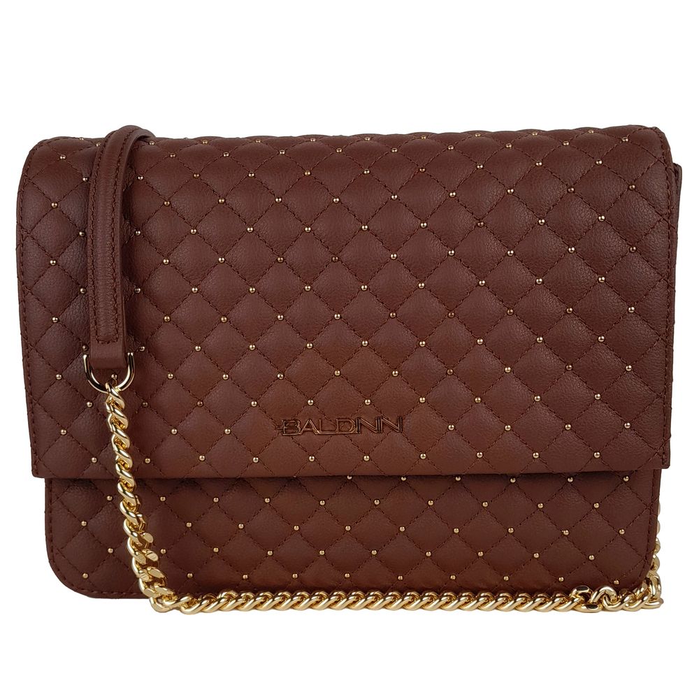 Baldinini – Studded Quilted Crossbody Bag Brown