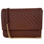 Baldinini – Studded Quilted Crossbody Bag Brown