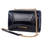 Plein Sport- Chic Patent Effect Chain Shoulder Bag