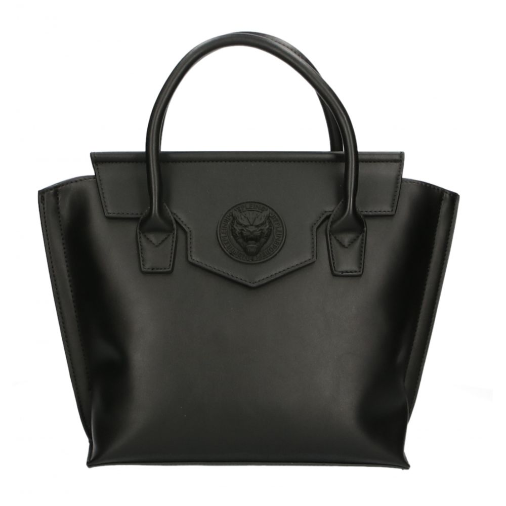 Plein Sport - Elegant Black Magnetic Handbag